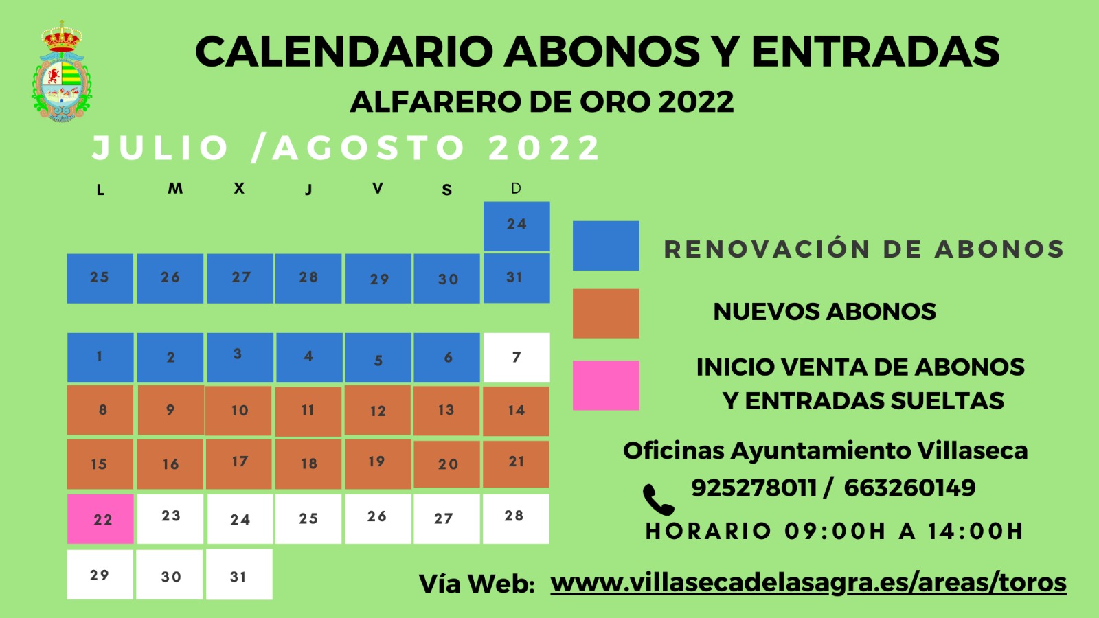 Renovación de abonos y compra de entradas VIII Certamen Alfarero de Plata 2022