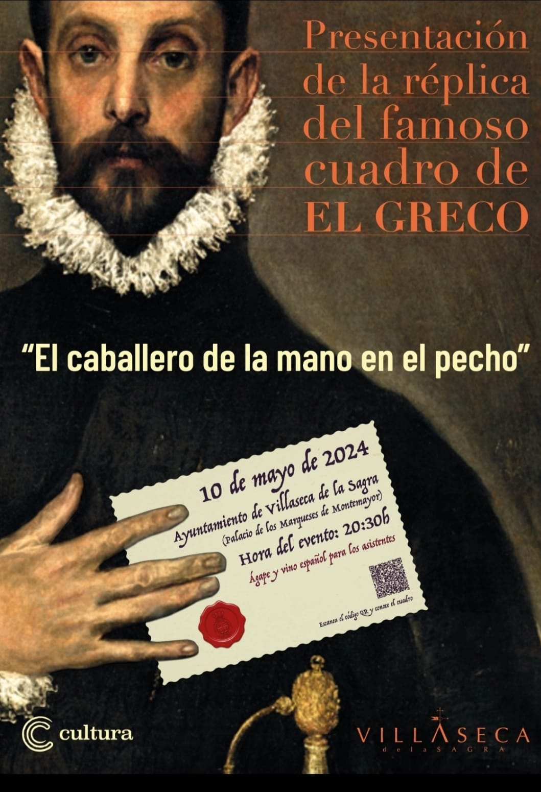Presentación réplica del "El Caballero de la mano en el pecho" de el Greco