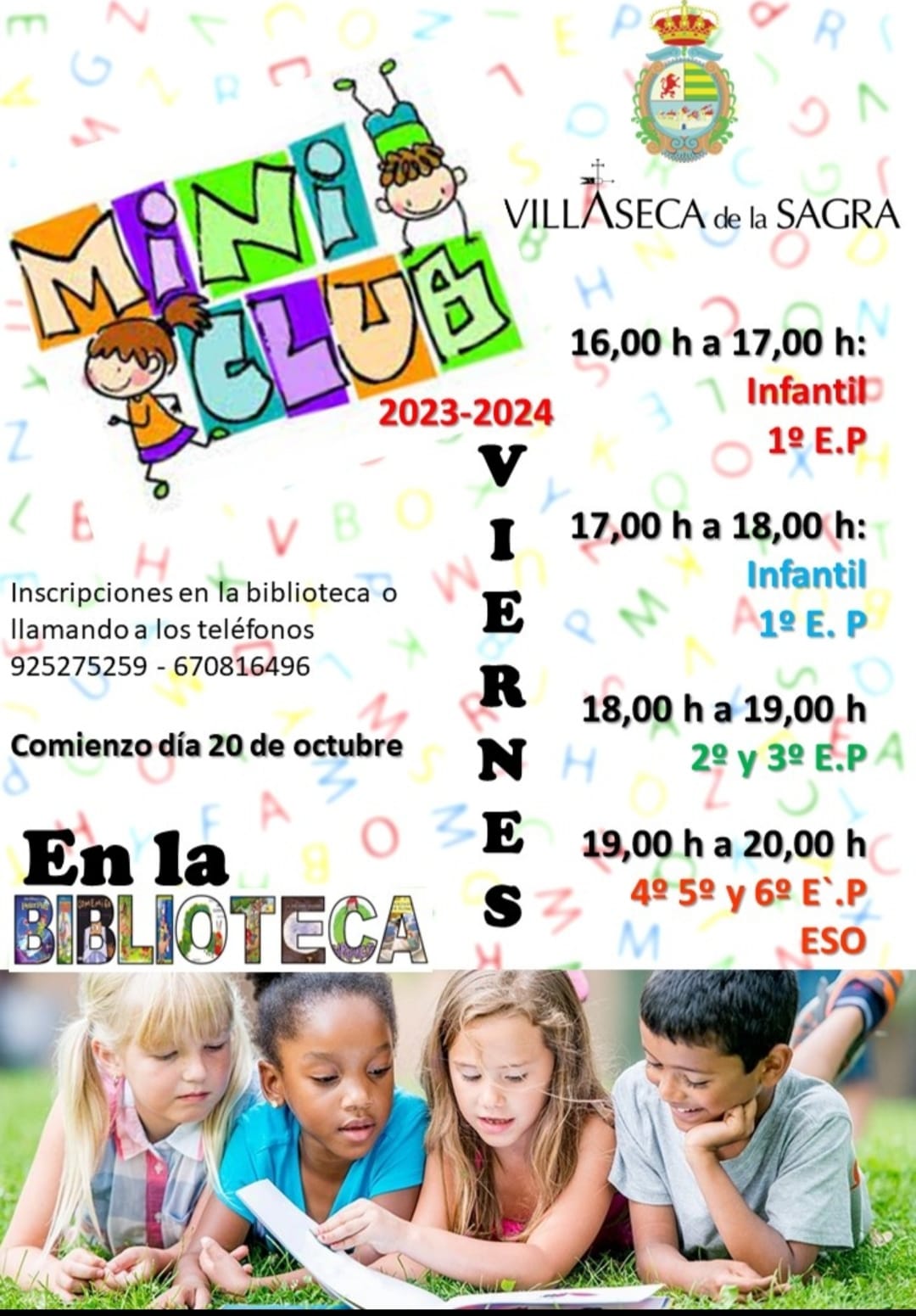 ¡Inscripciones Abiertas para el Mini Club! 