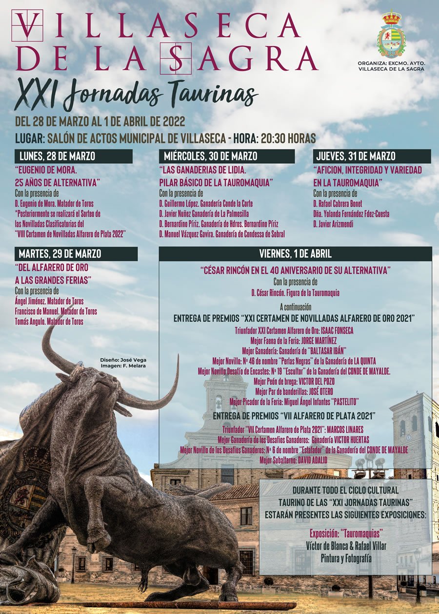 VILLASECA DE LA SAGRA CENTRO DE LA AFICIÓN TAURINA EN SUS “XXI JORNADAS TAURINAS”