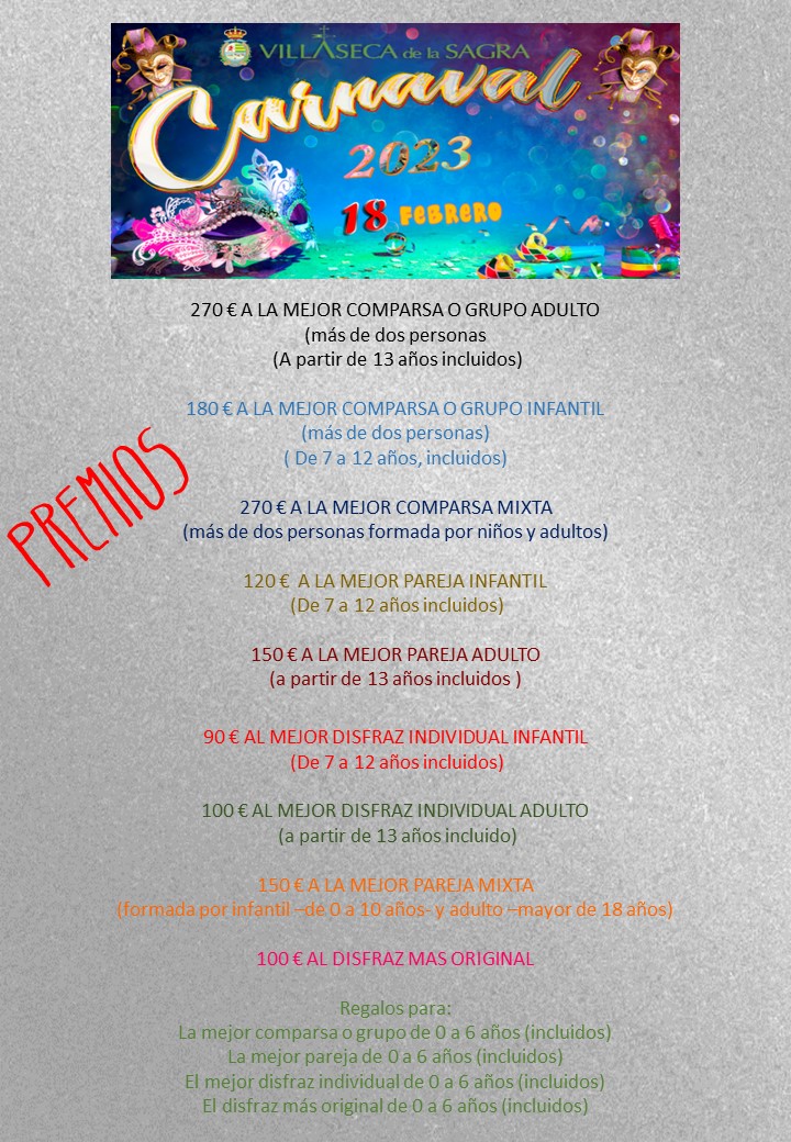 Premios Carnaval 2023